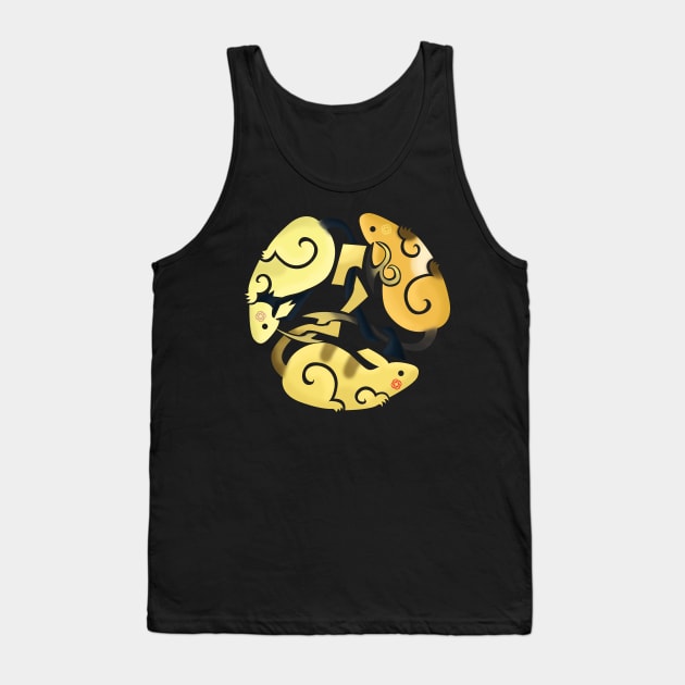 Celtic Mice Tank Top by WildHusky